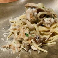 ダ ゴトウ - タラ白子と茸とマスカルポーネのパスタ