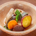 Kinowa - 三種生麩の揚げびたし