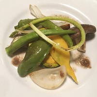 旬野菜のグリル　アンチョビソース　