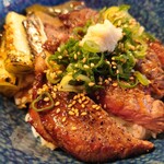 からしげ - ステーキ丼　アップ