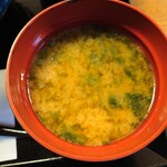 からしげ - 味噌汁　あおさ入り