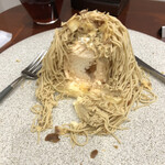 高級和栗モンブラン専門店 栗歩 - 断面酷くて、申し訳ありません。