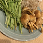 はらまさ - せり、天然なめこ、ささがきごぼう