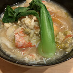 はらまさ - 蟹とふかひれの姿煮の素麺仕立て ふかひれがとてもしっかりしていて美味しい。蟹もたくさん。 なんて美味しいんだろう。 ふかひれの触感を楽しみながら、蟹を味わいながらいただきました。