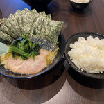 らーめん家 せんだい - 固め海苔ライス