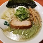 麺屋 六感堂 - しおグリーン麺（味玉つき）