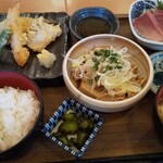 魚盛西新宿 - よくばり御膳(1000円)