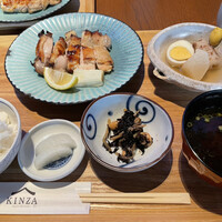 Japanese Restaurant KINZA - 平日ランチ　本日のおすすめ　鶏もも肉の白味噌焼き