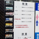 ラーメン二郎 - メニュー