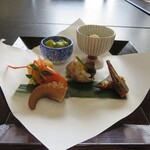 南郷温泉 二葉屋 - 料理写真:八寸（ランチ）