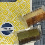 BAUM OYAMADAI - お洒落なショッパーと抹茶バウム・塩バターバウム