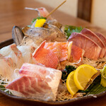 網元料理あさまる - 2022.2 本日のおすすめ5点刺盛り（1,694円）