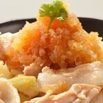 Boiled pork grated ponzu sauce