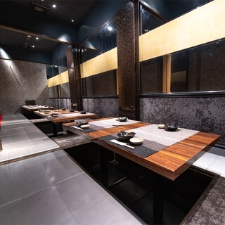 The space creation of a designer who has worked on numerous restaurants is exceptional.