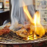 Shichirin Yakiniku Anan - ホルモンは燃えやすいです