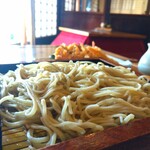 丹三郎 - ■『天せいろセット』
            ・そばがき
            ・そば 又は うどん
            ・天ぷら
            ・蕎麦菓子