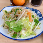 三共食堂 - 野菜炒めA(300) 薄い塩と醤油少々という味付け