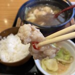 かき小屋 豊丸水産 - プリップリのもつ