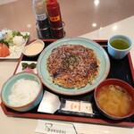 Tsukushi - お好み焼きセット（1190円）2022年2月