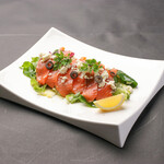 smoked salmon carpaccio