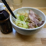 らーめん きじとら - つけ麺野菜マシショウガ700円