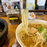 Fukuichi - 味噌ラーメンでも細麺です。