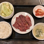 Yakiniku Masuta Kicchin - ハラミ定食 ¥935