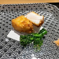 眞善美 - 下関クエの揚げ物￼香辣塩