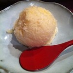 串かつ あーぼん - りんごのシャーベット