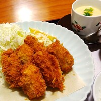 日本料理 若狭 - 牡蠣フライ膳