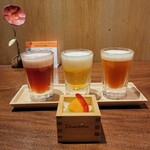 YAMAGATA おさけとおりょうり DAEDOKO - お通しとテイスティングビアセット