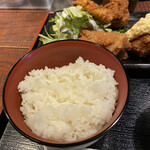 水炊き・焼鳥・鶏餃子 とりいちず - ご飯並み盛り