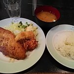 洋食 小春軒 - カジキマグロバター焼き、ライス、しじみ汁