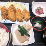 Tsukiji Uoyoshi - カキフライ定食２度目
