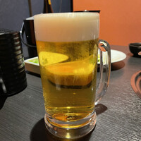 個室ふぐかに料理 磯笛 - 生ビール