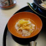 銀座 吉兆 - 柚を載せて