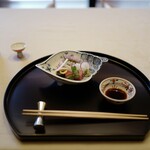 銀座 吉兆 - 造り 三種盛り合わせ