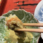 富小路 やま岸 - 蟹味噌のタレ、たっぷり付けて美味しいことこの上無しです