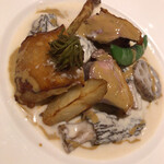 マッシュルーム - 媛っこ地鶏とモリーユのフリカッセ