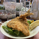 みたかや酒場 - アジフライ　うめえよ