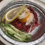 焼肉 鶯谷園 - 焼ユッケ