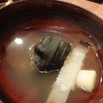 恵比寿　くろいわ - 下仁田ネギとすっぽんのスープ、とてつもなく柔らかいすっぽんは寒い季節にはばっちり（201301）