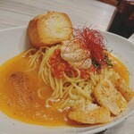 Trattoria bambina - ふわトマビスクリームパスタ (1,400円・税込)