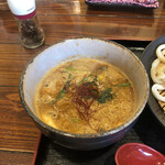 延喜 - この坦々つけ汁最高です。