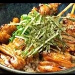 Yakitori (grilled chicken skewers) bowl