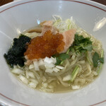 拉麺 イチバノナカ - サーモンとイクラと生海苔と山葵の和えそば 1,000円