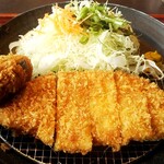 かつ治 - お楽しみランチ ロースカツ+ひれかつ￥846