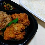 ほっともっと - 料理写真:しょうが焼き&チキンかつ弁当