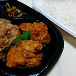 ほっともっと - 料理写真:しょうが焼き＆チキンかつ弁当