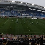 ベスト電器スタジアム - ウォーミングアップ！